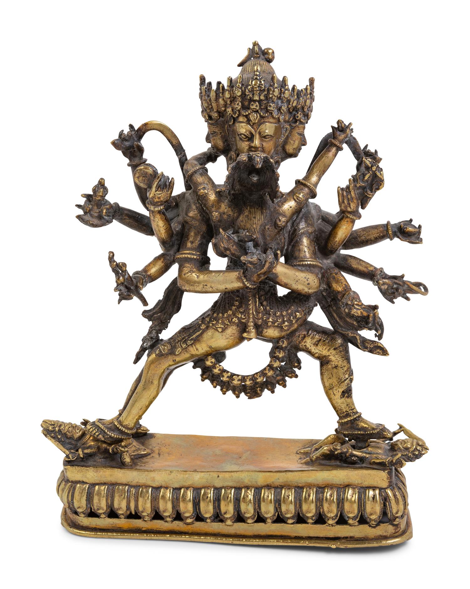 [APPROVED FOR DONATION] A Sino-Tibetan Gilt Bronze of Bodhisattva and Consort