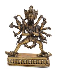 [APPROVED FOR DONATION] A Sino-Tibetan Gilt Bronze of Bodhisattva and Consort