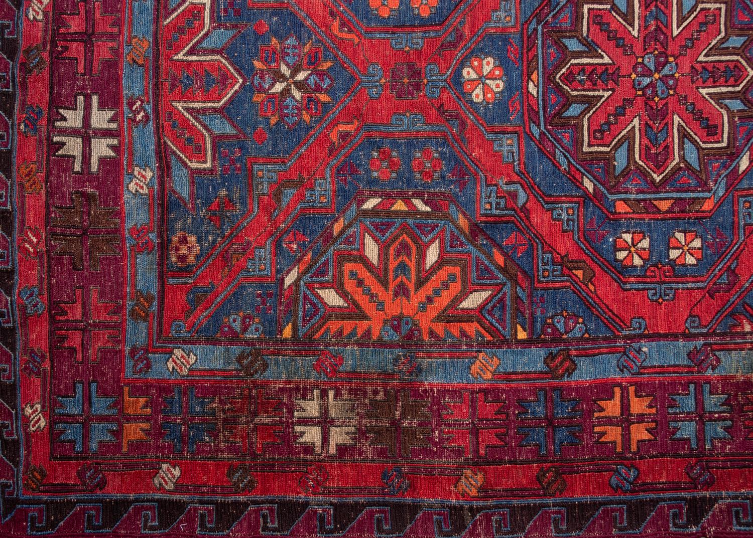 A Caucasian Soumak Wool Rug