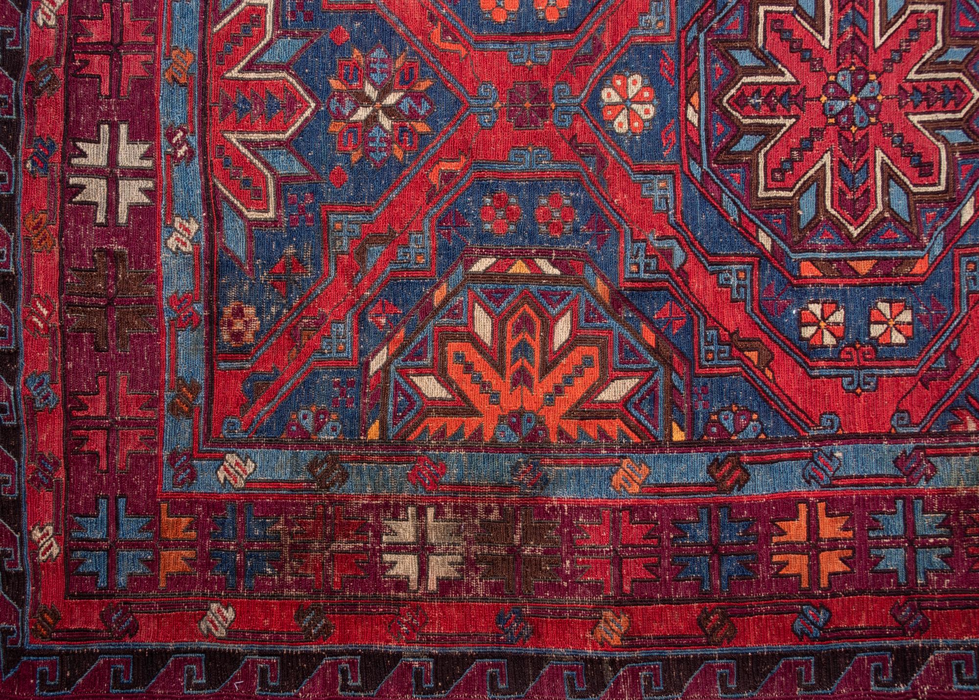 A Caucasian Soumak Wool Rug
