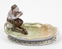 A Hutschenreuther Porcelain Vide Poche Height 4 3/4 x width 8 1/8 inches. — MODELED BY KARL HIMMELSTOSS