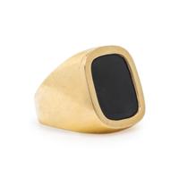 Yellow Gold and Onyx Ring
