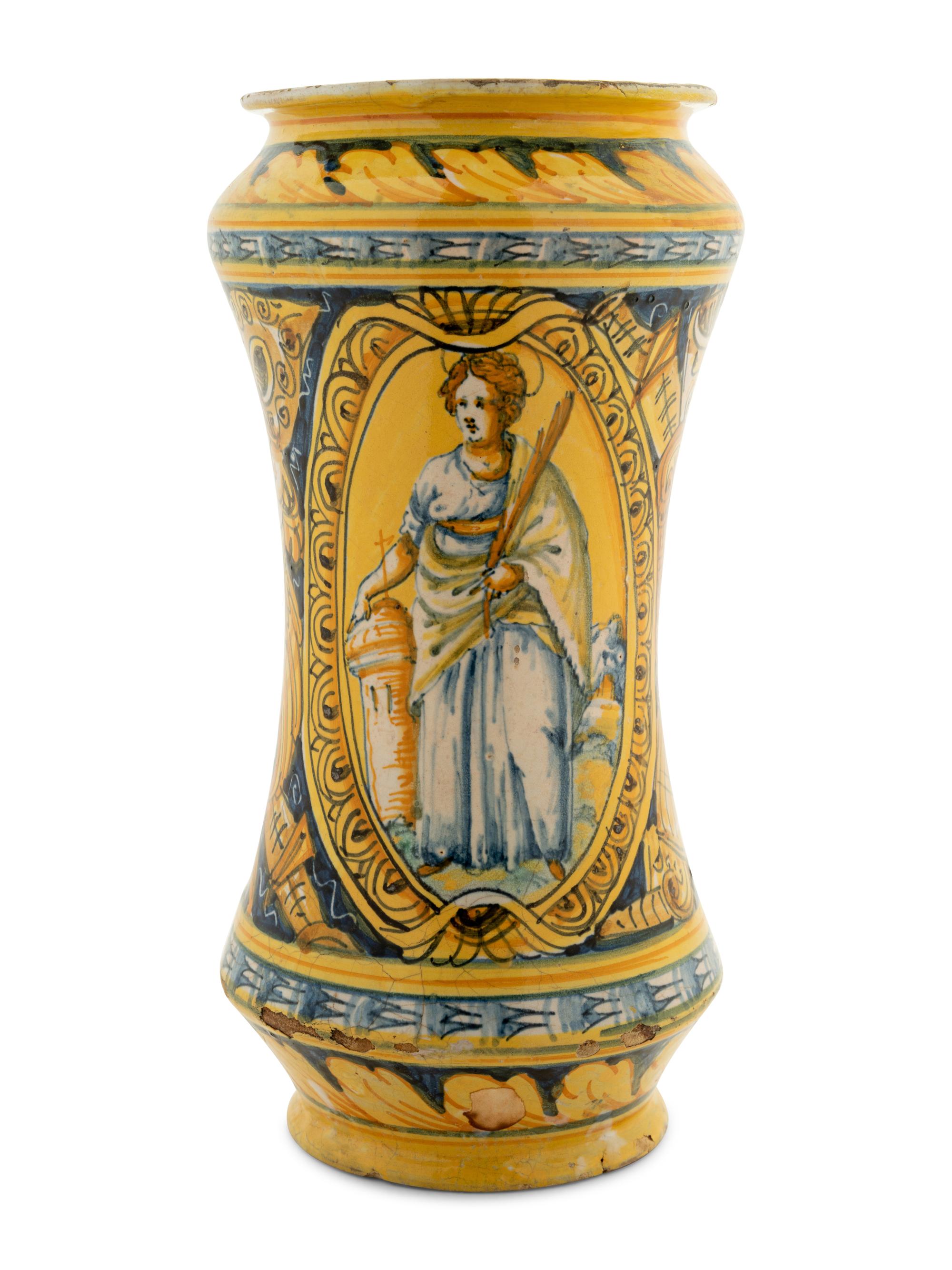 An Italian Majolica Vase