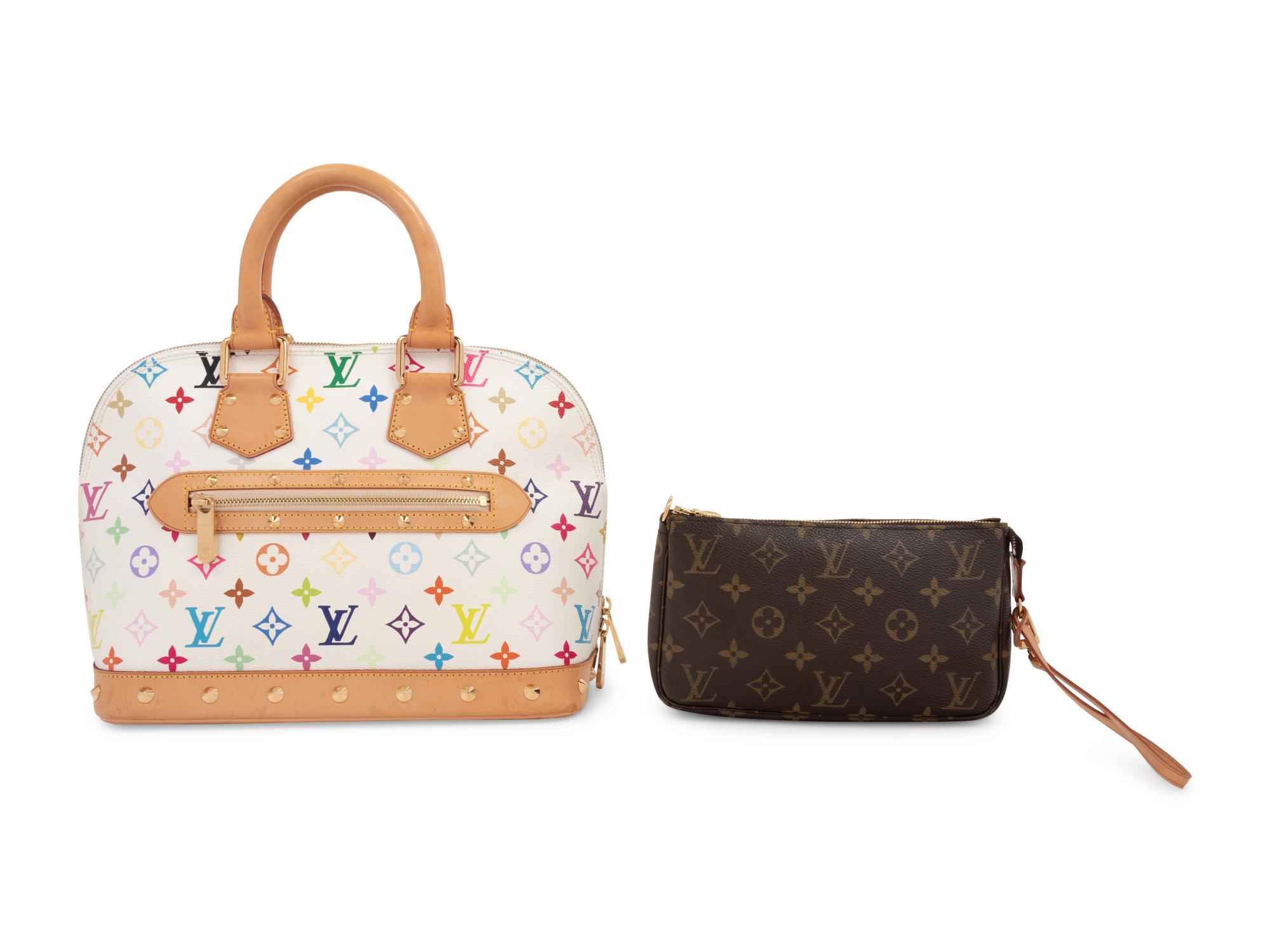 Louis Vuitton Alma Handbag and Monogram Clutch, 2003-2006
