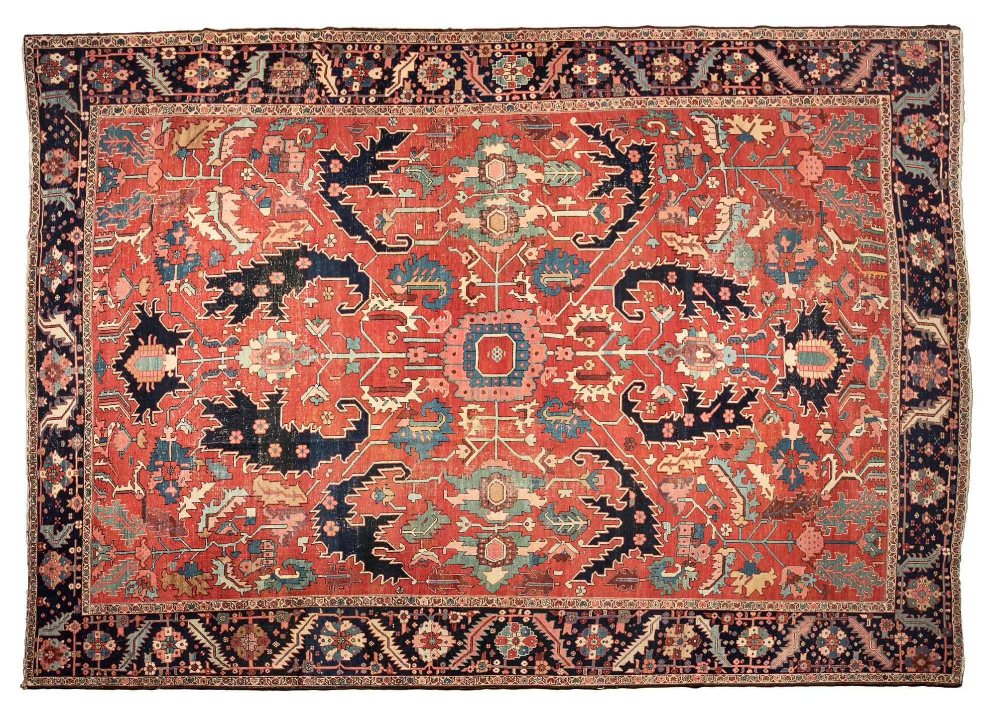 A Heriz Wool Rug