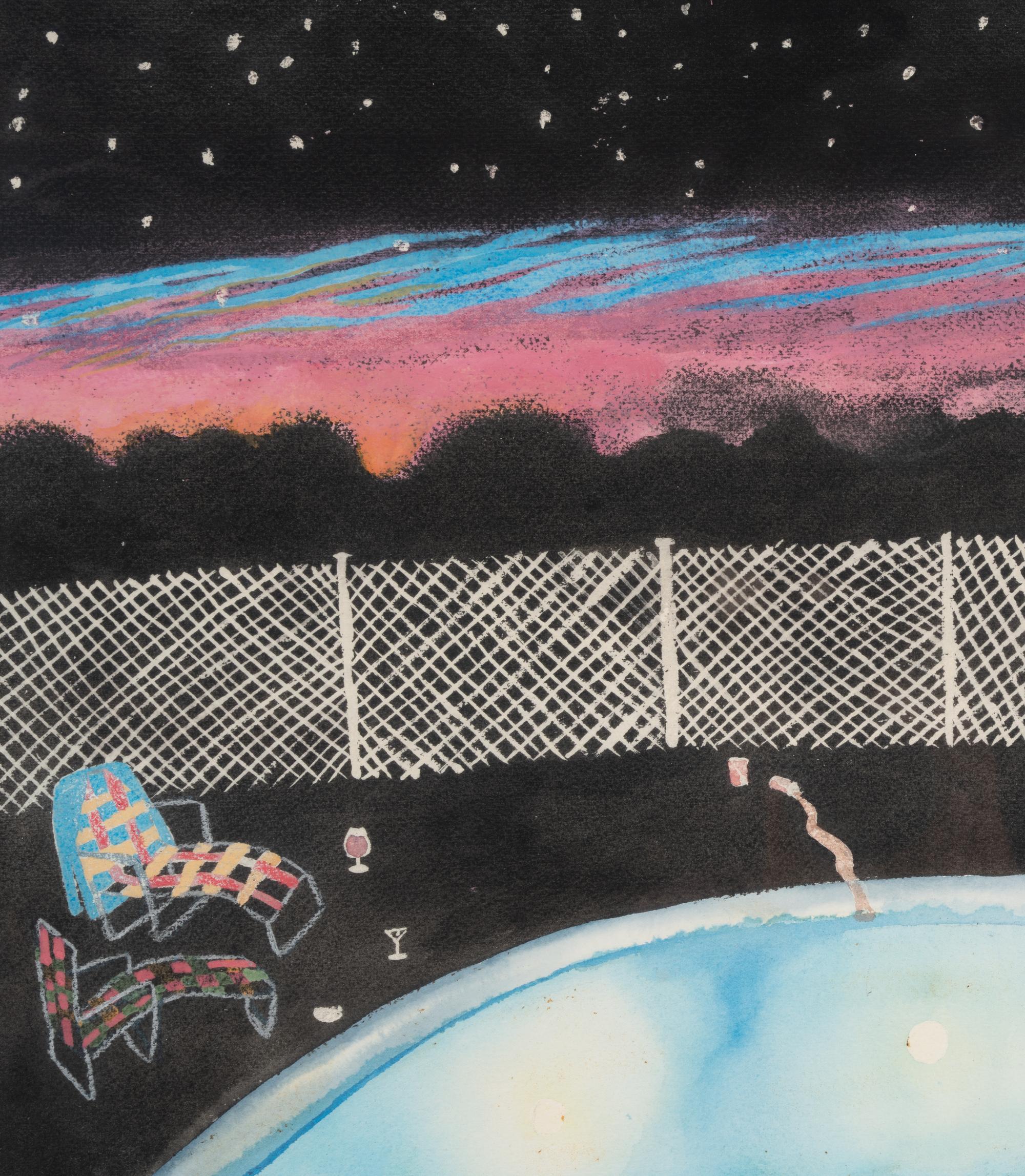 The Party's Over (Mostly Watercolor)