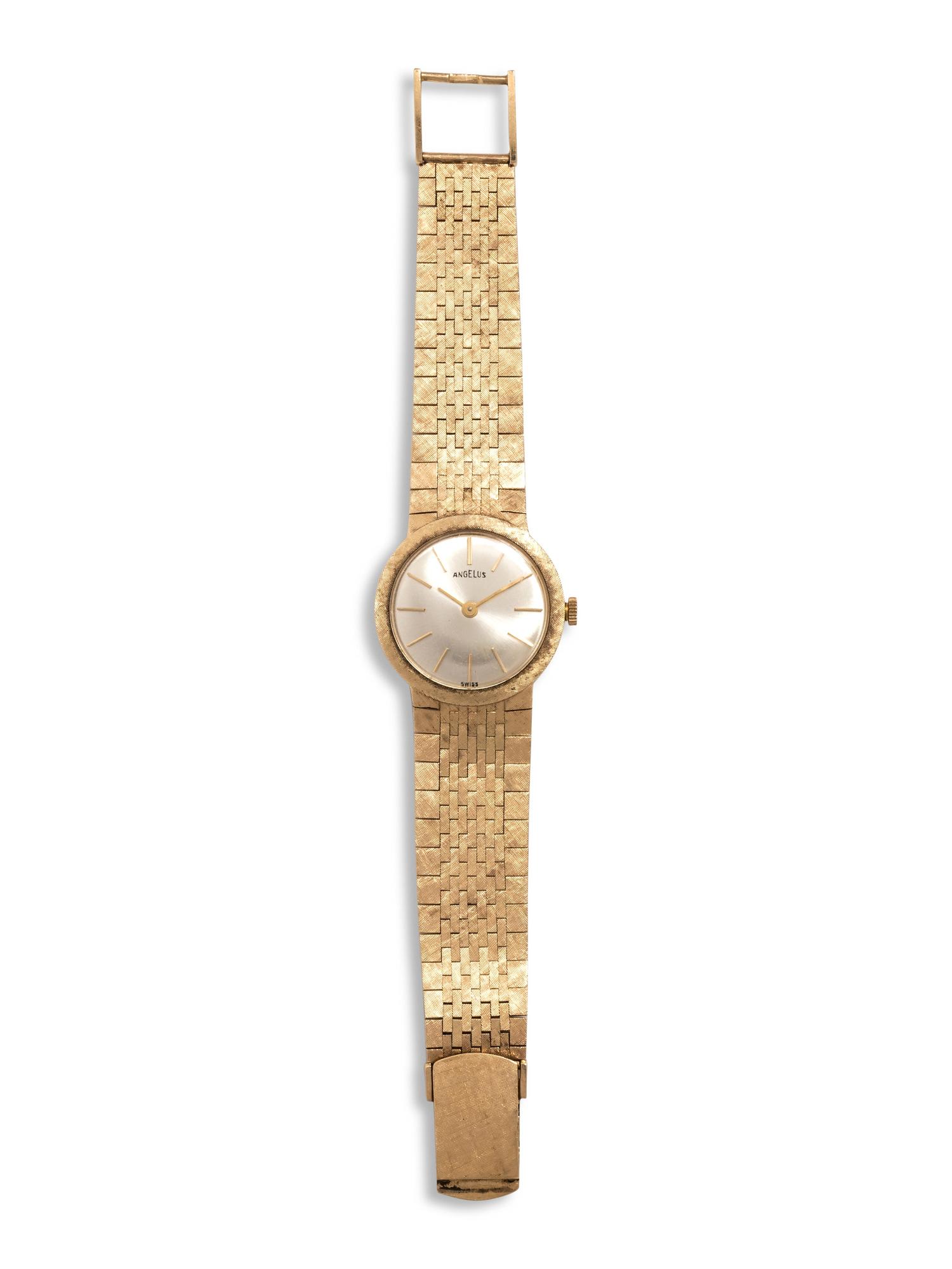 ANGELUS, 14K YELLOW GOLD WRISTWATCH