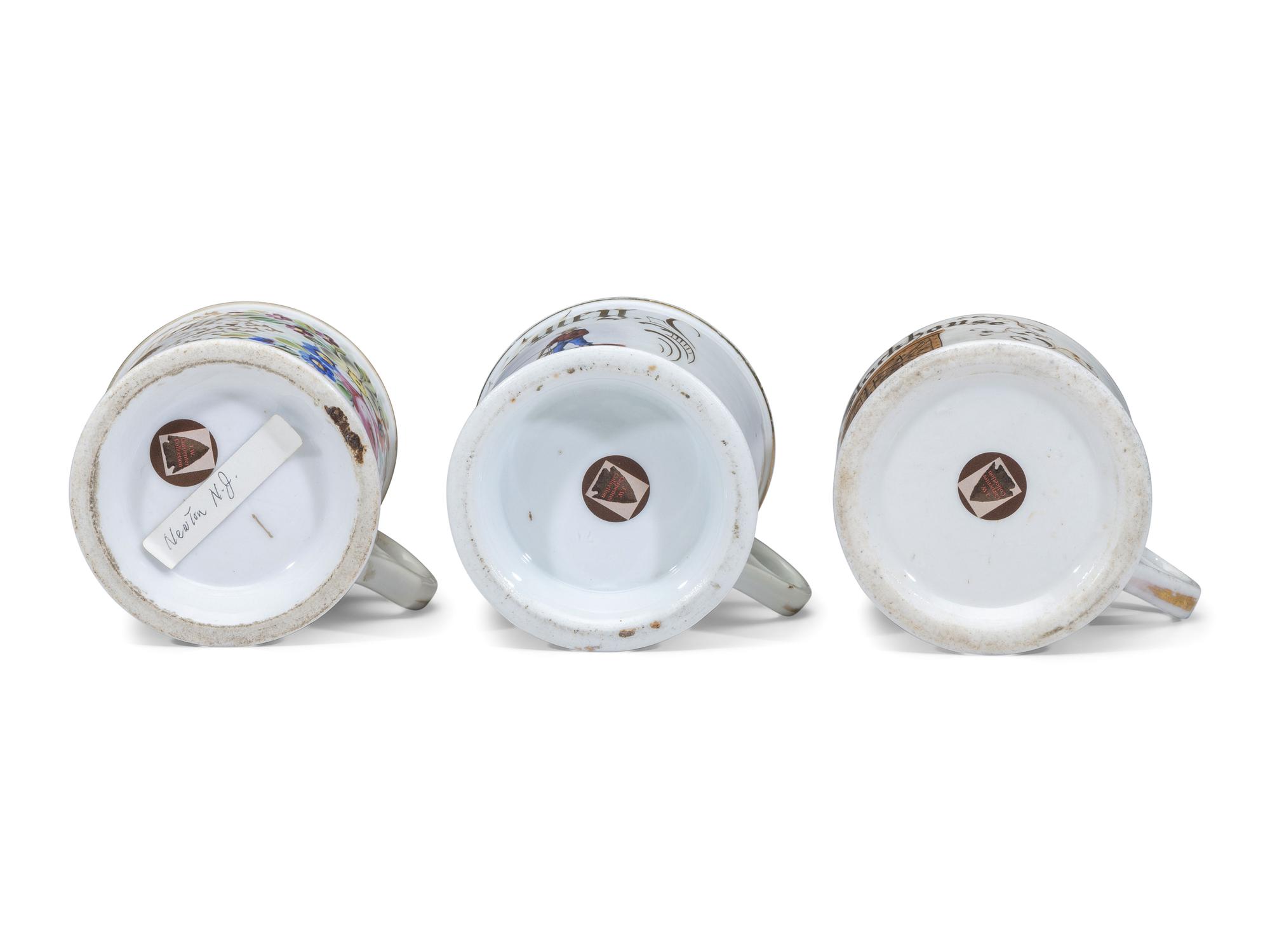 Three Farmer's Occupational Shaving Mugs