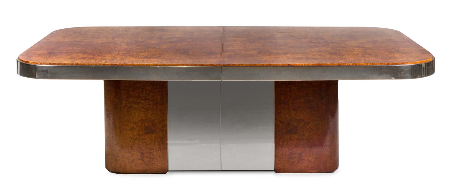 Attributed to Pace, 1970s, a conference table, with two leaves