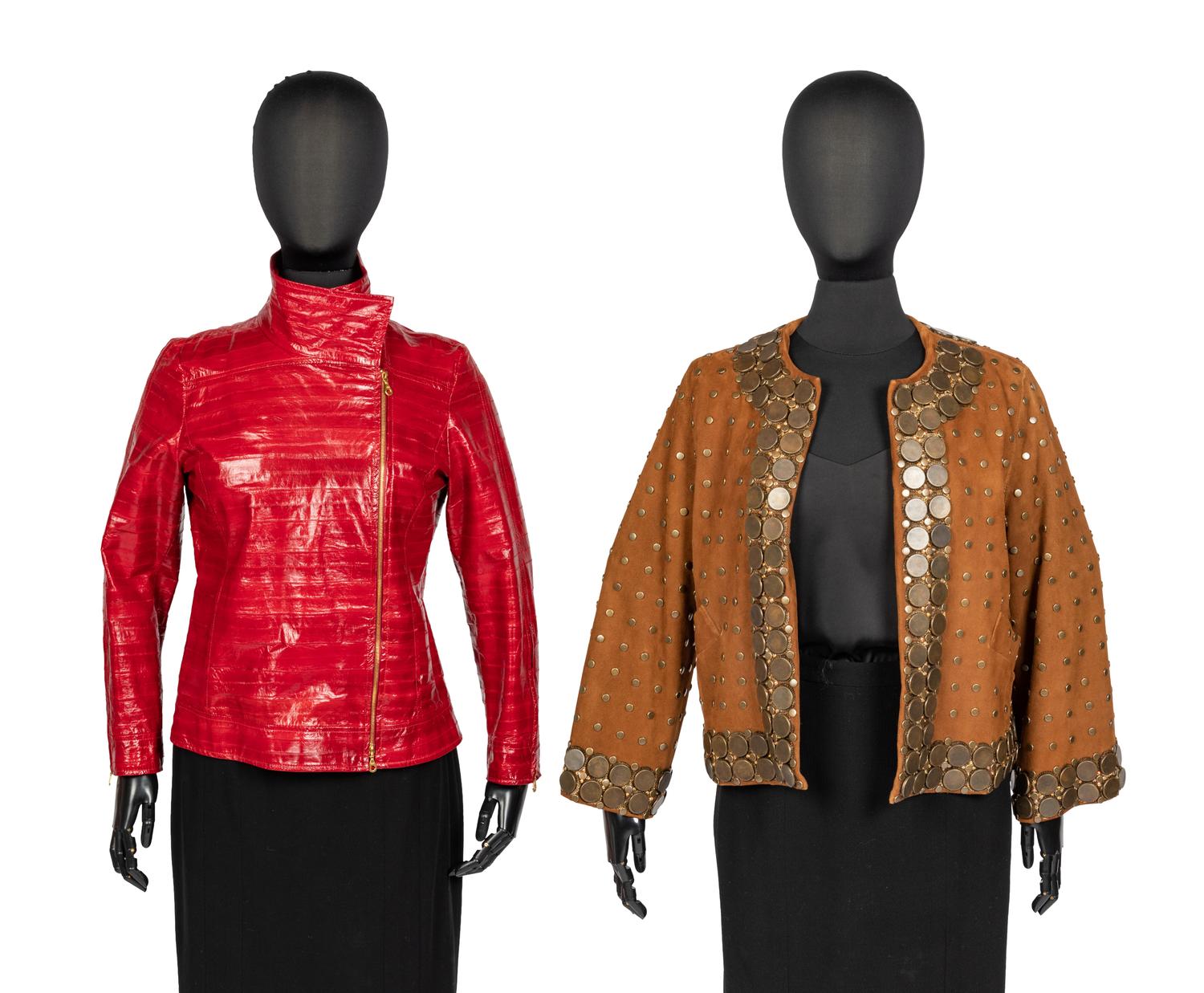 Two Oscar de la Renta Jackets, One Eel Skin, 2000-09