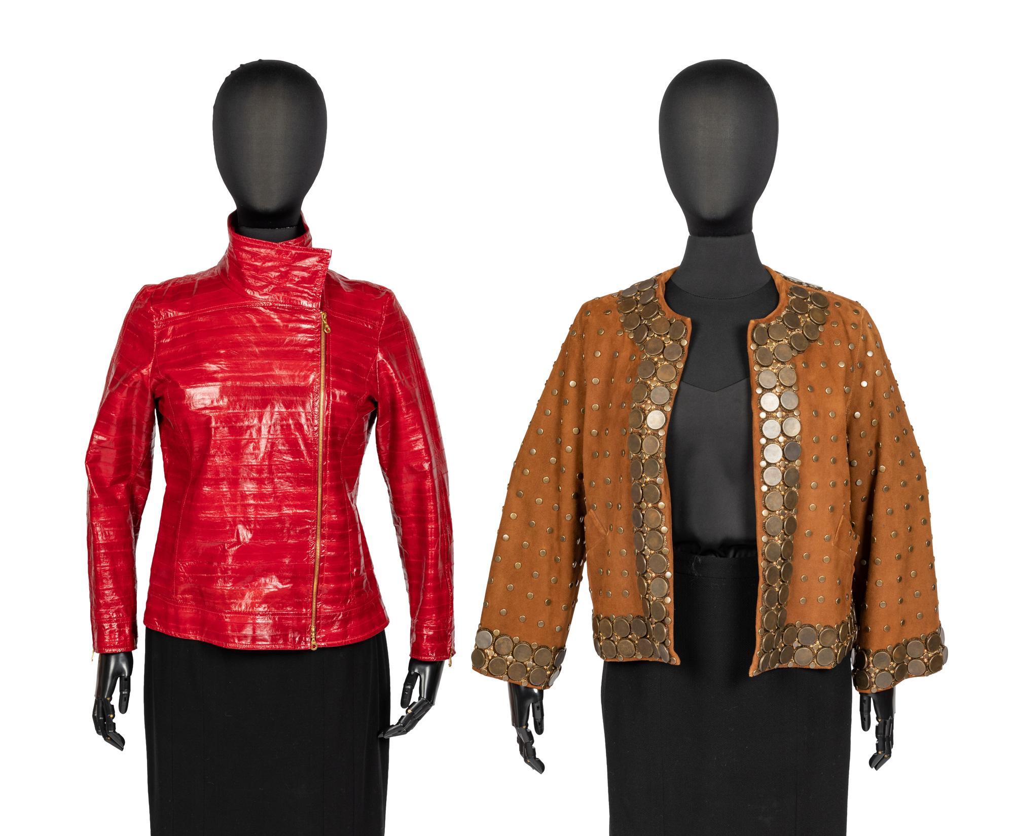 Two Oscar de la Renta Jackets, One Eel Skin, 2000-09