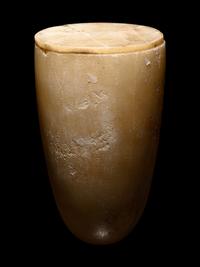 An Egyptian Alabaster Lidded Jar