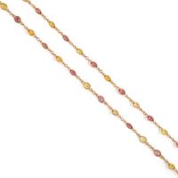 Collection of Multigem and Yellow Gold Necklaces
