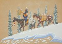Six Works: To Catch a Pony, Warrior, Selecting Camp Site, Moving On, Winter Traveler and War Leader