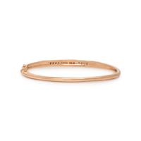 Kabana, Two Mother-of-Pearl, Diamond, and Rose Gold Bangle Bracelets