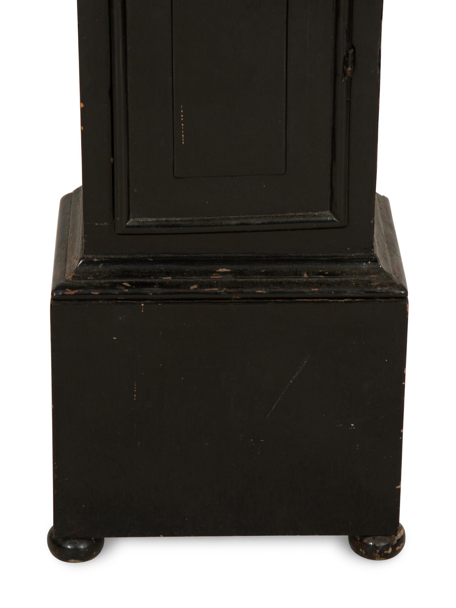 A William and Mary Ebonized Longcase Clock