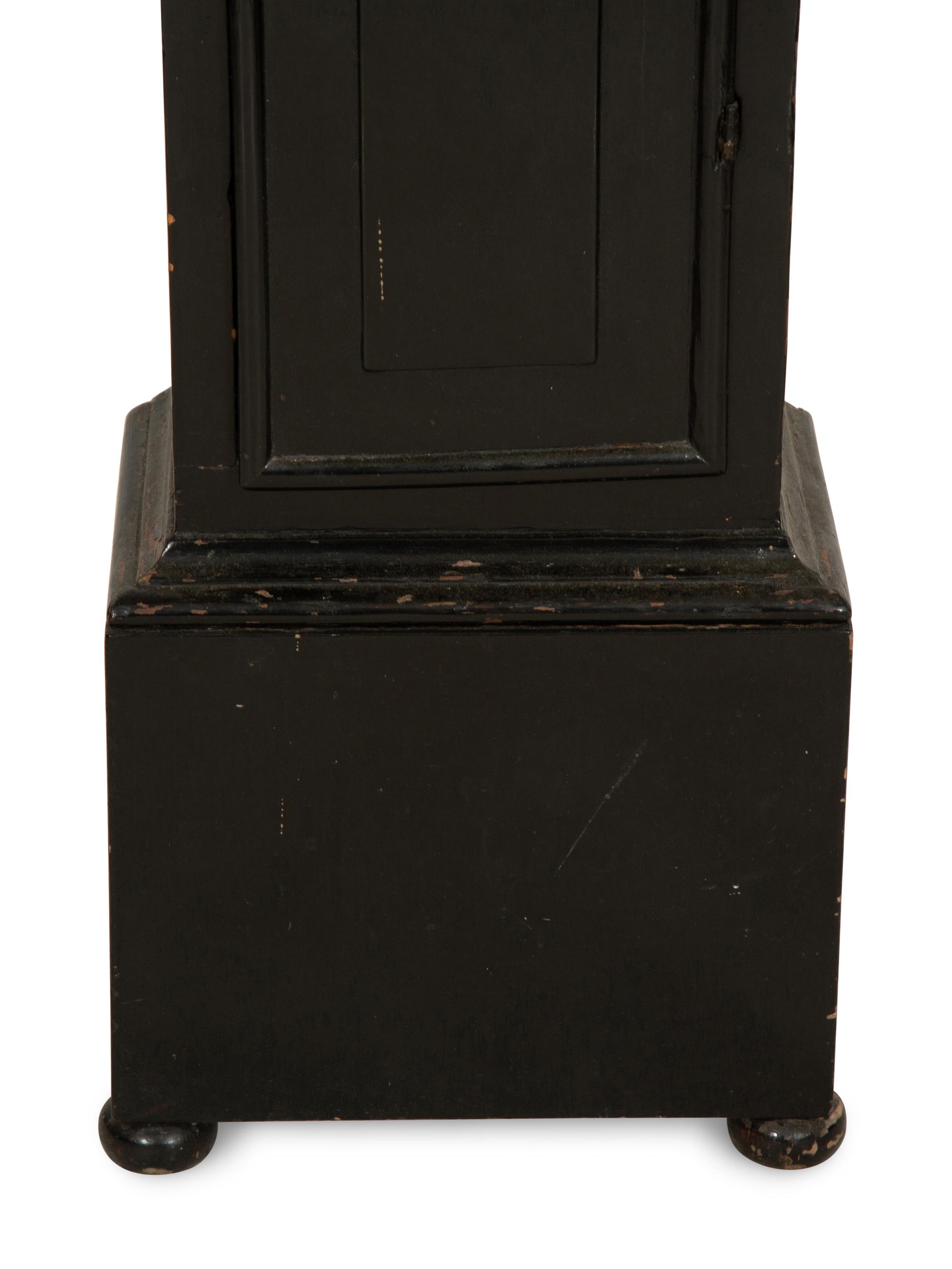 A William and Mary Ebonized Longcase Clock