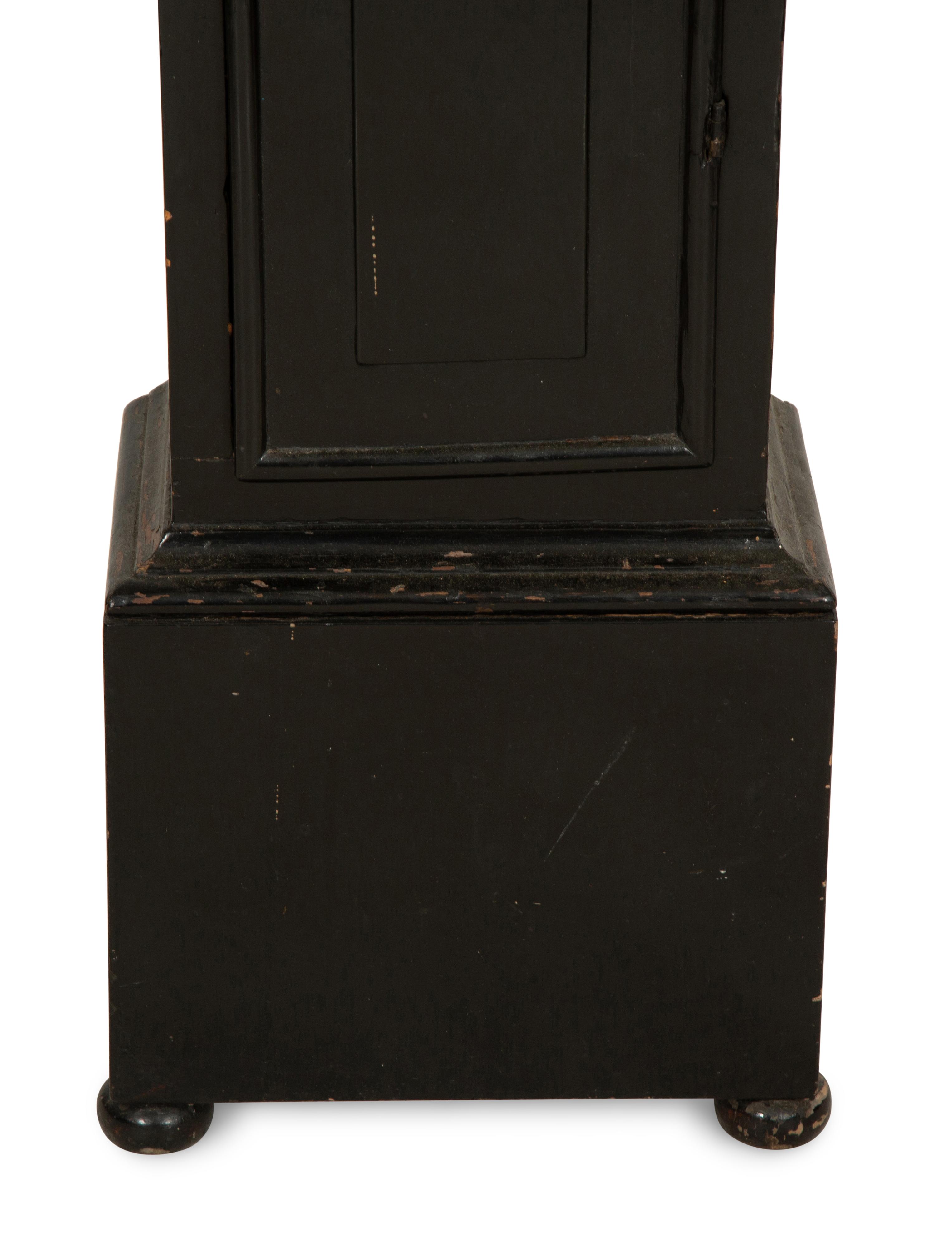 A William and Mary Ebonized Longcase Clock