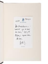 CLINTON, Hillary Rodham. Living History . 2003. FIRST EDITION, FIRST ISSUE. WITH AN AUTOGRAPH NOTE FROM SCRIBNER’S THEN EDITOR-IN-CHIEF, NAN GRAHAM.