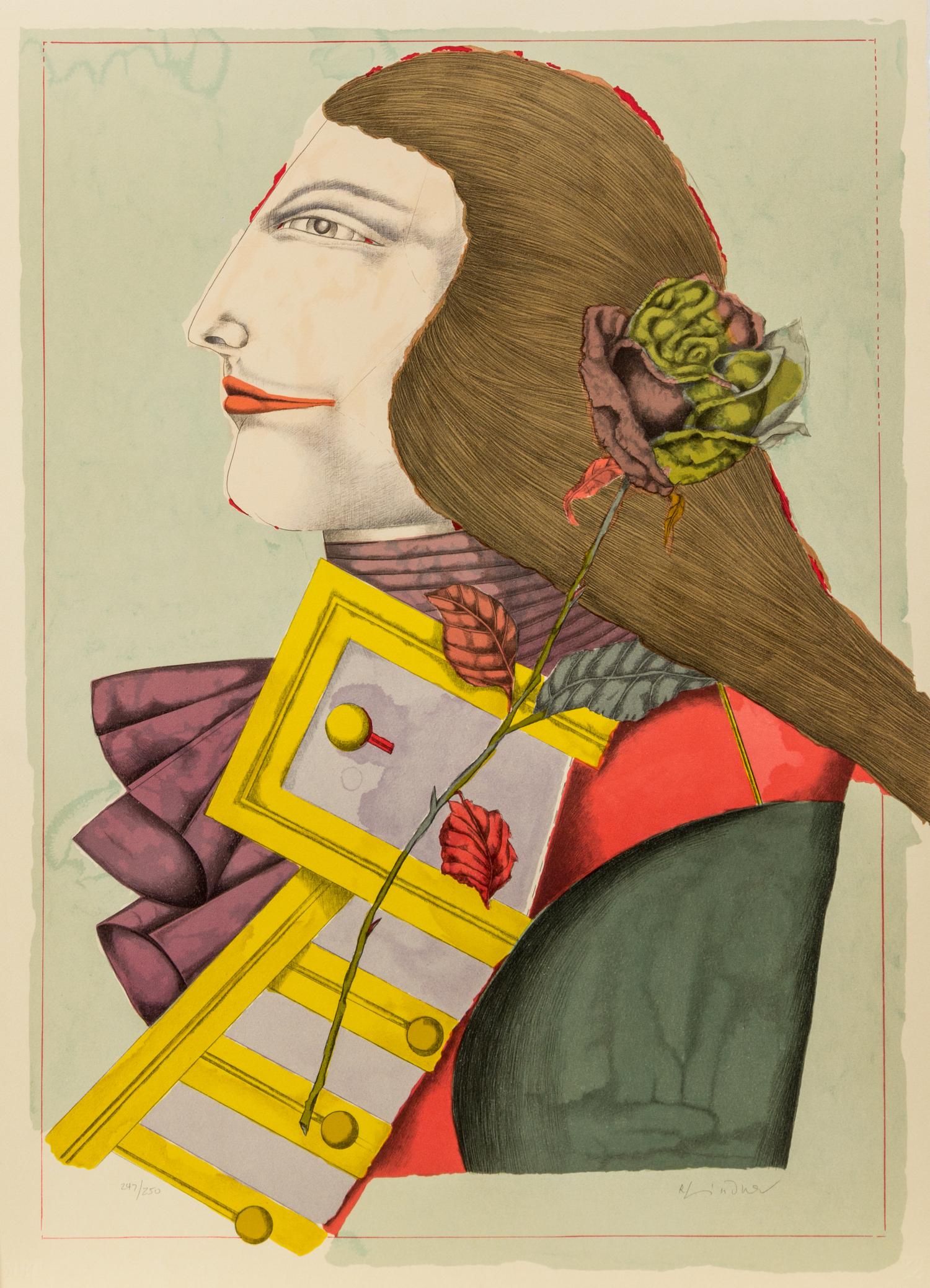 Richard Lindner, (American/German, 1901-1978), Der Rosenkavalier, 1977