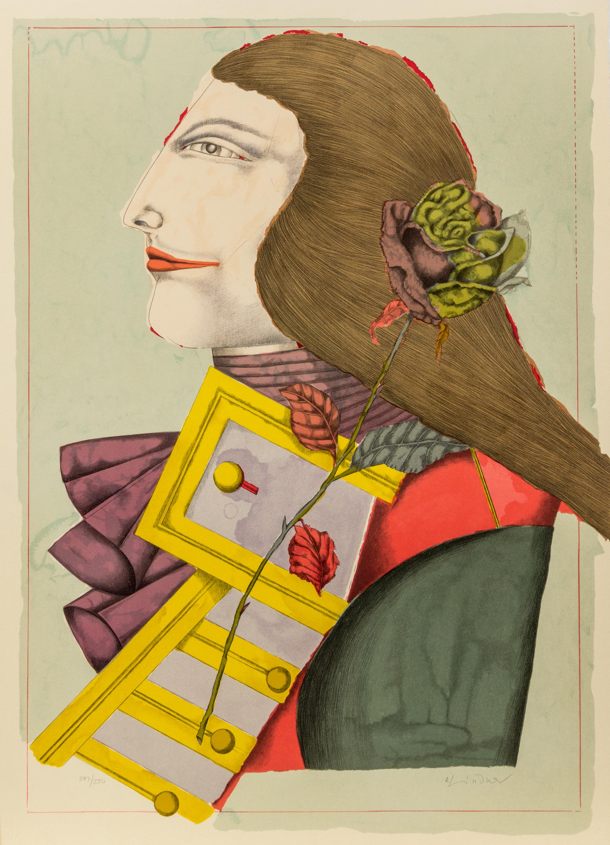 Richard Lindner, (American/German, 1901-1978), Der Rosenkavalier, 1977