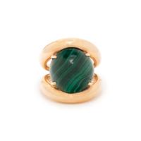 MALACHITE AND YELLOW GOLD RING