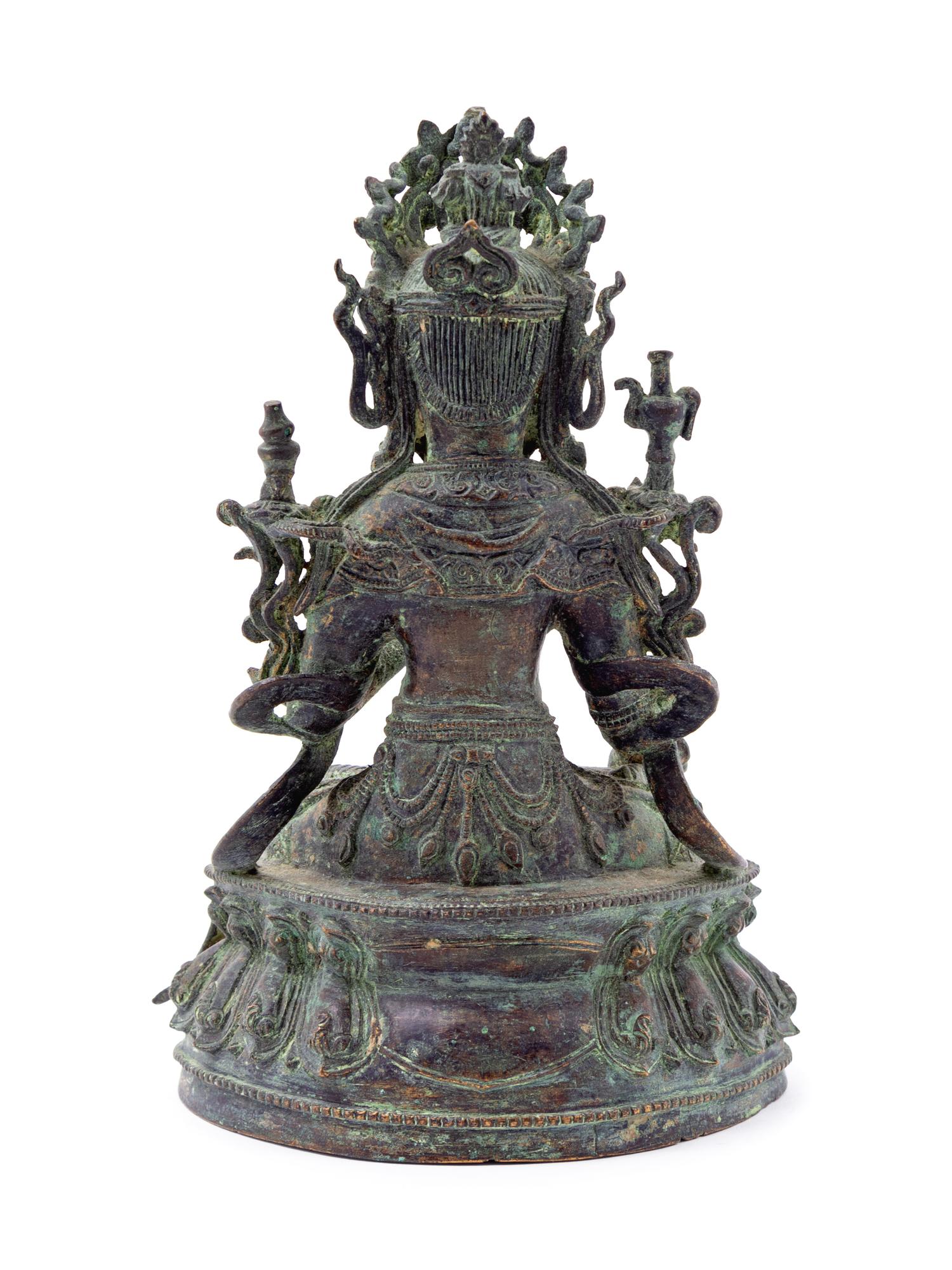 A Chinese Bronze Figure of Guanyin