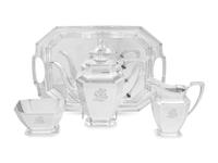An American Silver Three-Piece Tea Service