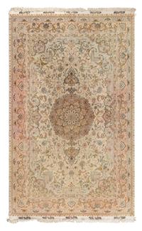 A Qom Silk Rug