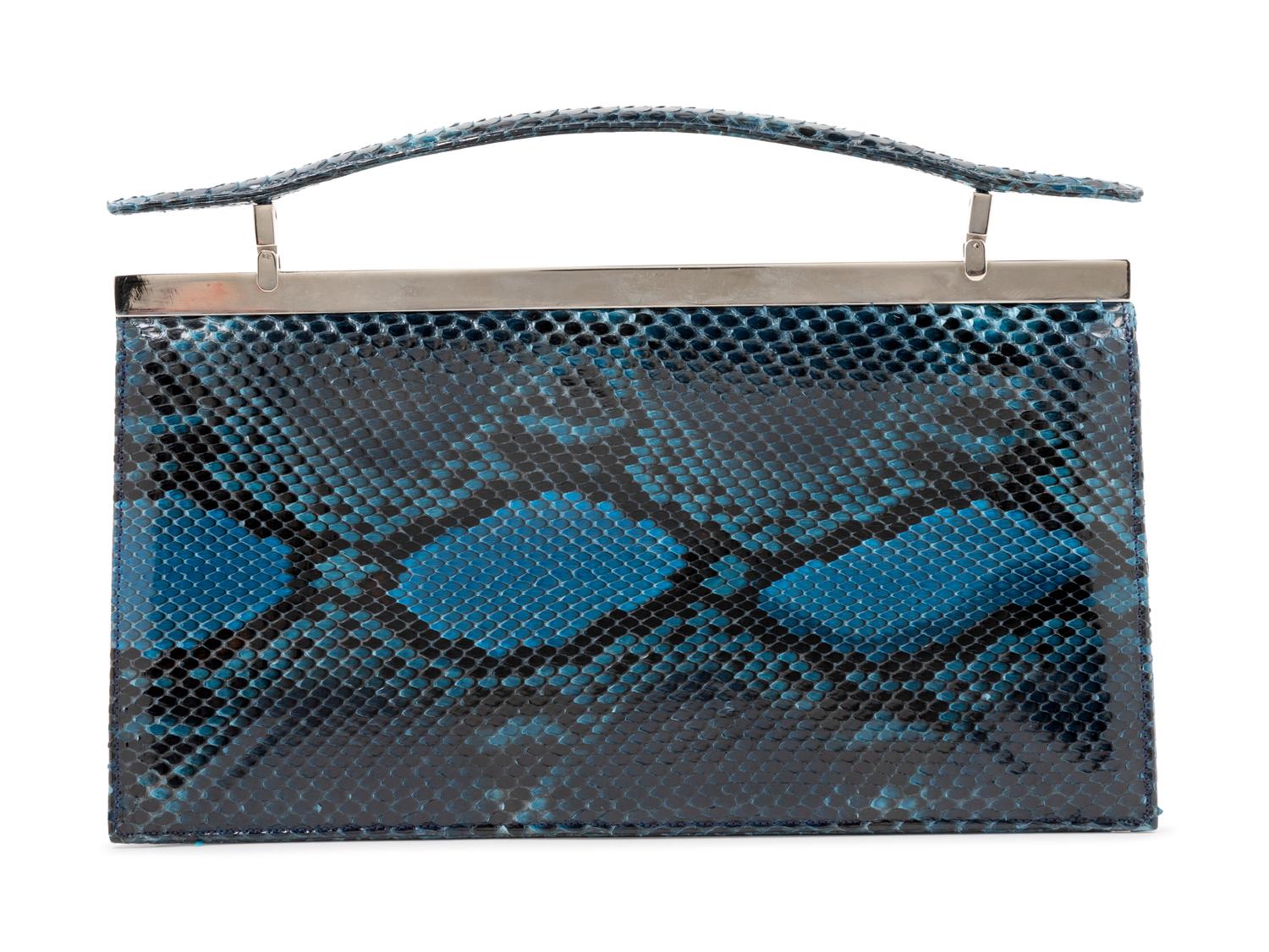 Judith Leiber Blue Skin Bag,