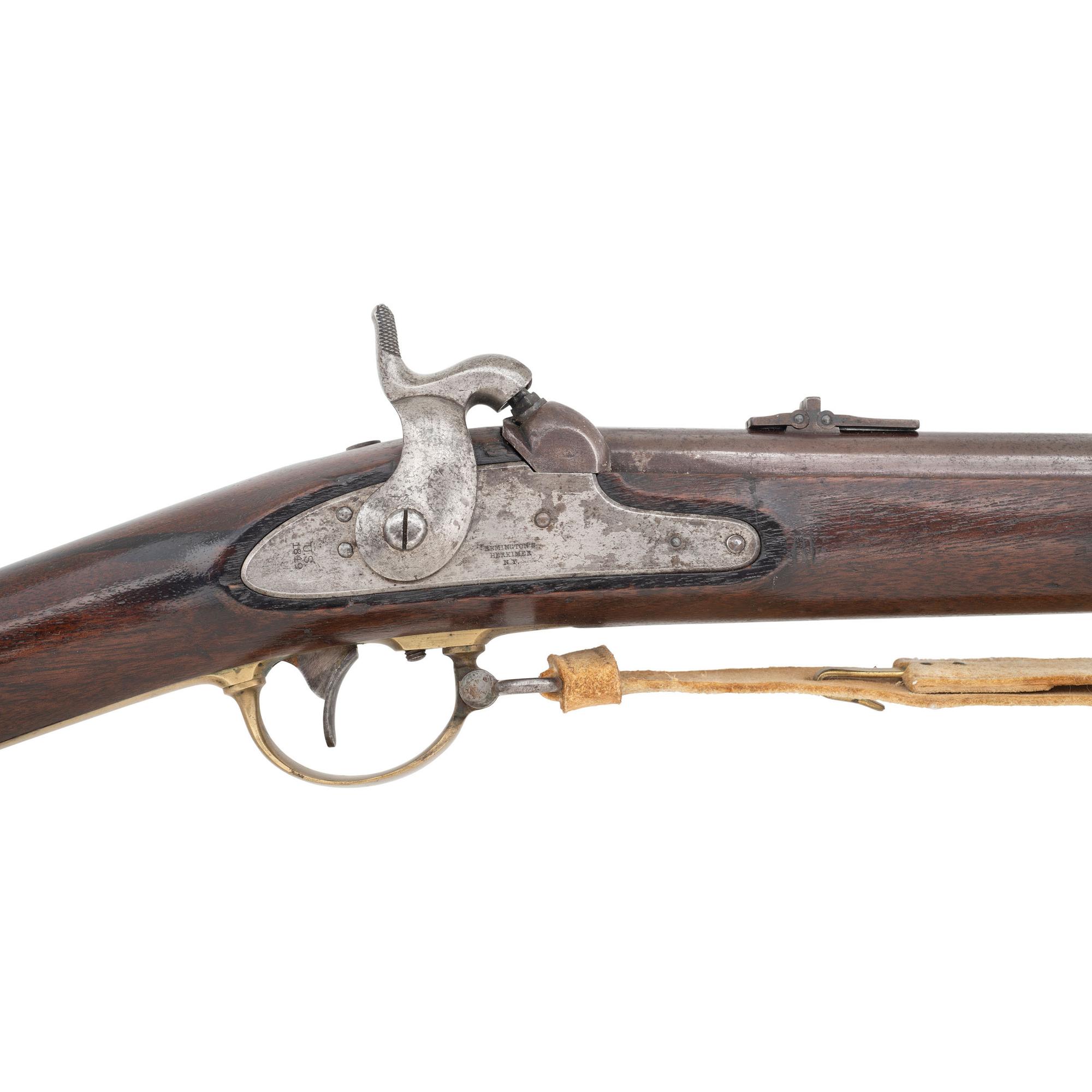 Colt Altered US Model 1841 Mississippi Rifle with Matching Numbered Bayonet Adapter Ring and White Buff Sling