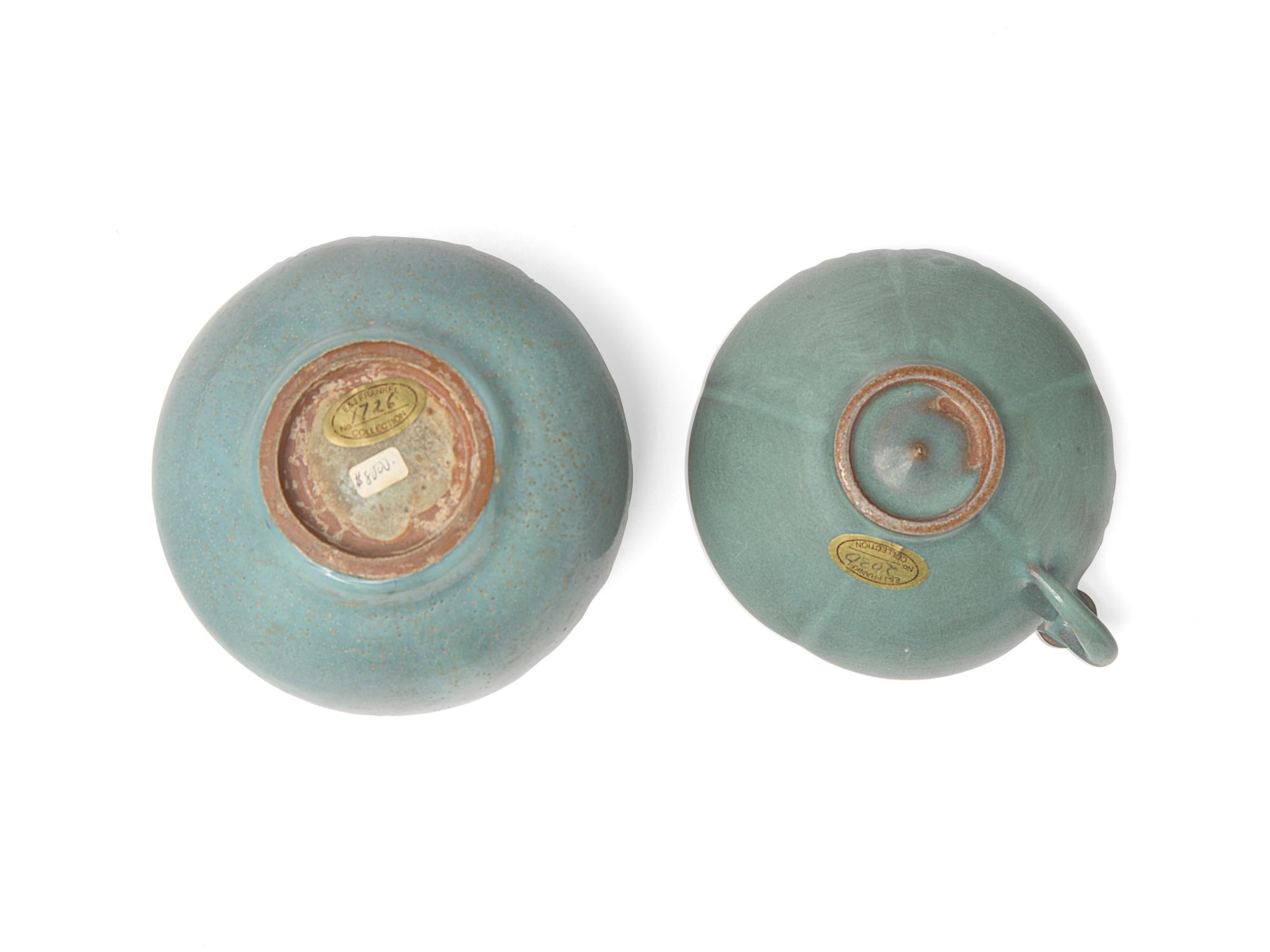 A Chinese Jun Style Cup and a Small Jar