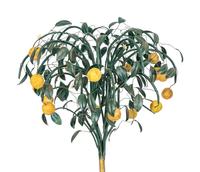 A Pair of Tole Peinte Models of Lemon Trees