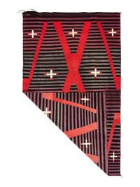 Navajo Hubble Revival Moki Pattern Weaving / Rug