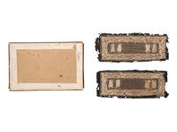 [CIVIL WAR]. Captain of cavalry shoulder straps, Captain Thomas C. Miller, Company F, 7th Missouri Cavalry Regiment.