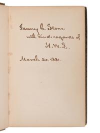 LONGFELLOW, Henry Wadsworth (1808-1882). The Longfellow Birthday-Book . Boston: Houghton Mifflin, 1881.