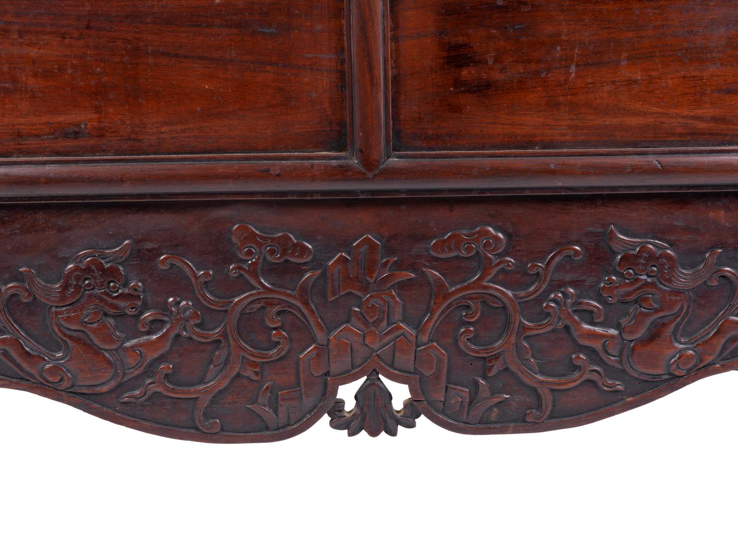 A Chinese Hardwood Three-Drawer Coffer, Liansanchu — 19TH CENTURY
