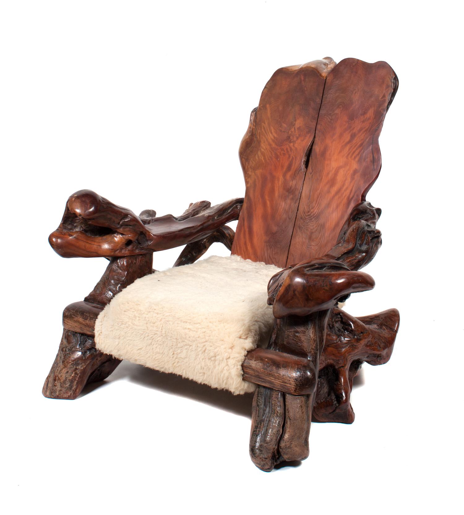 A Driftwood Furniture Suite Height of couch 32 x width 100 x depth 42 inches.