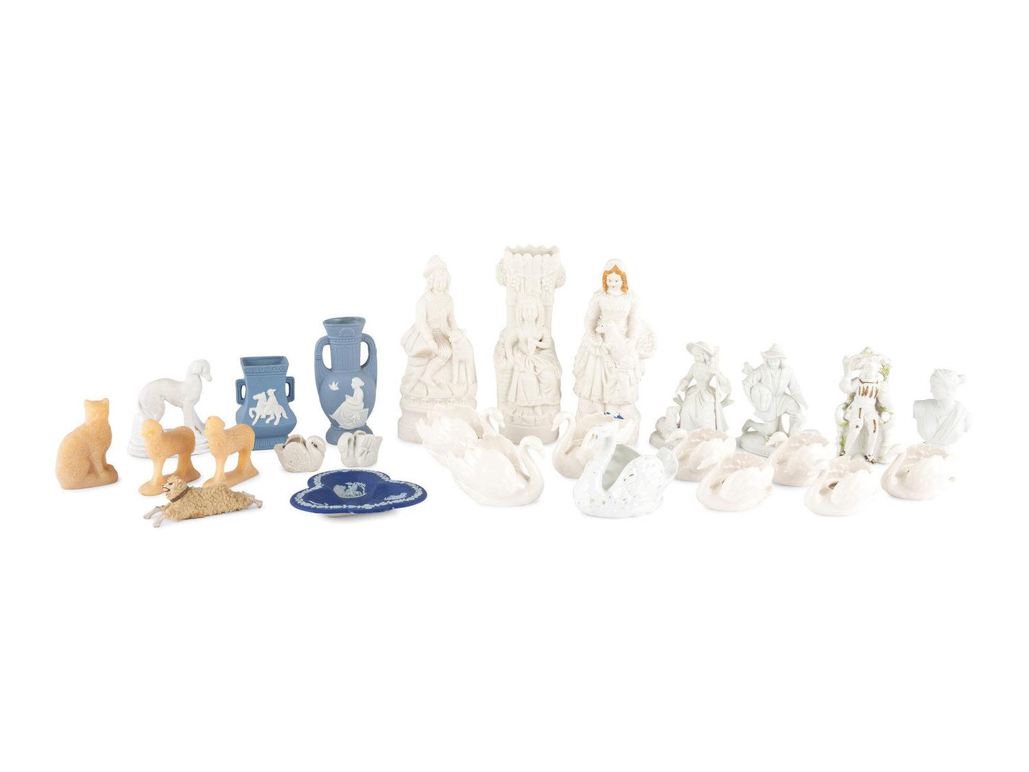 Six Porcelain Figural Groups