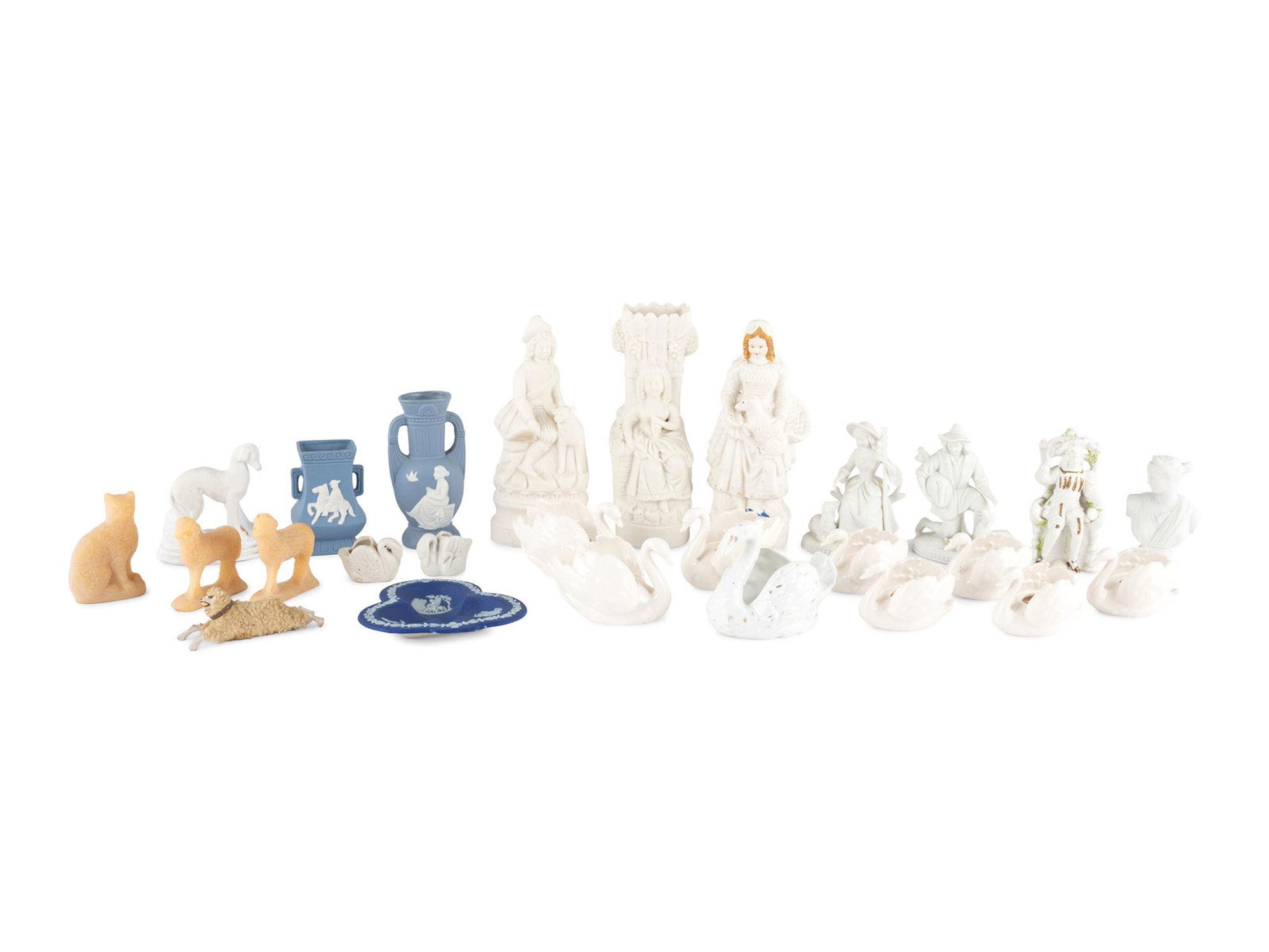 Six Porcelain Figural Groups