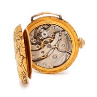 TIFFANY & CO., 18K YELLOW GOLD OPEN FACE POCKET WATCH