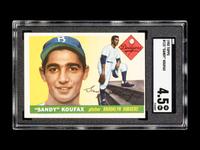 A 1955 Topps Sandy Koufax Rookie Baseball Card No. 123 (SGC 4.5 VG-EX+)