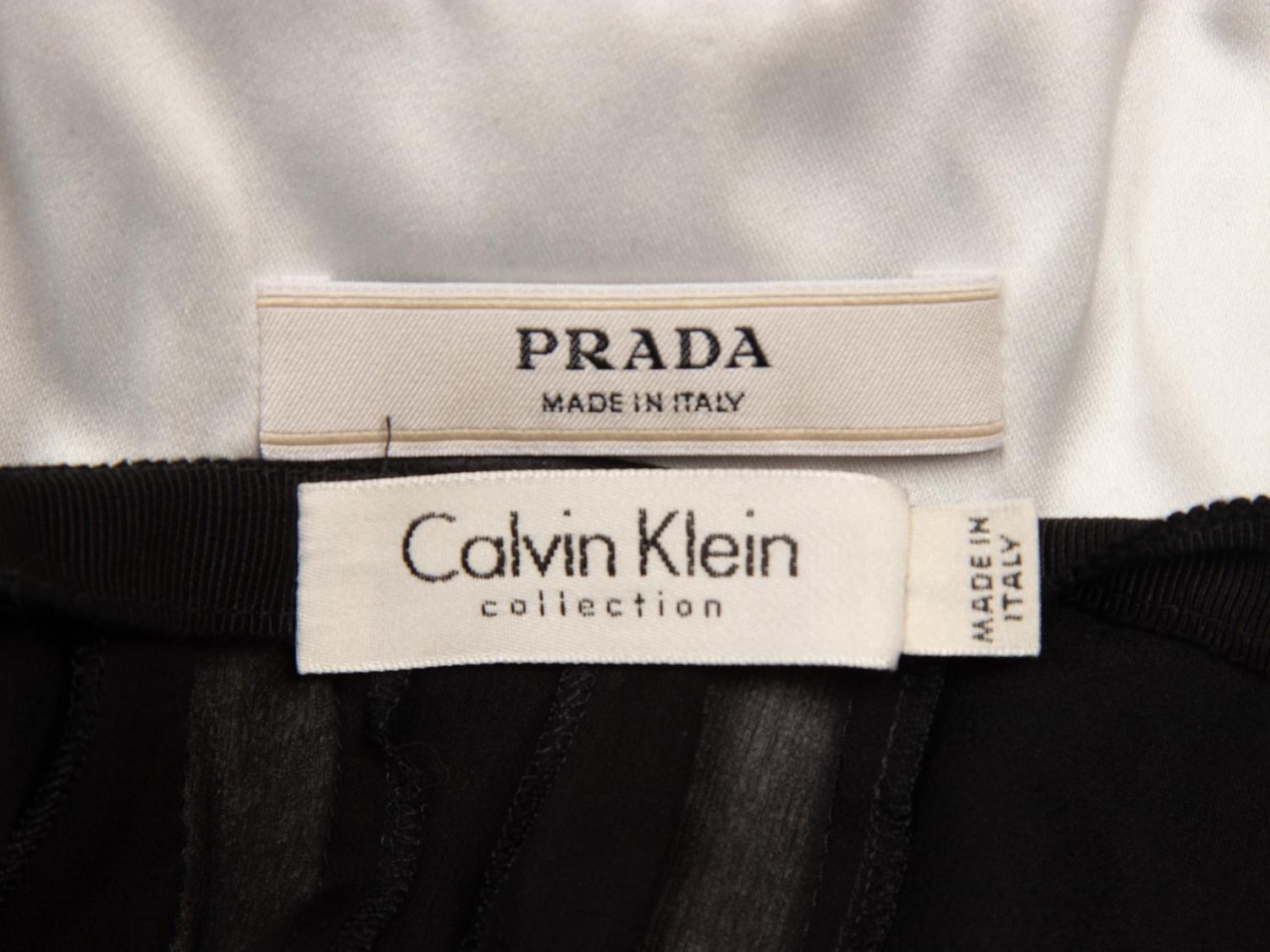 Prada & Calvin Klein, Silk Jacket & Skirt
