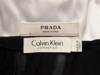Prada & Calvin Klein, Silk Jacket & Skirt