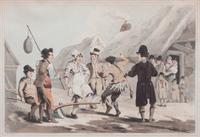 Three English Handcolored Engravings 8 x 11 3/4 inches.