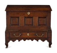 A Queen Anne Carved Oak Mule Chest