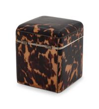 An English Tortoise Shell Veneered Tea Caddy