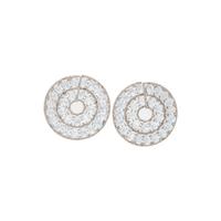 MOONSTONE AND DIAMOND EARRINGS