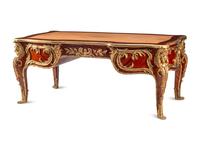 A Louis XV Style Gilt Bronze Mounted Bureau Plat