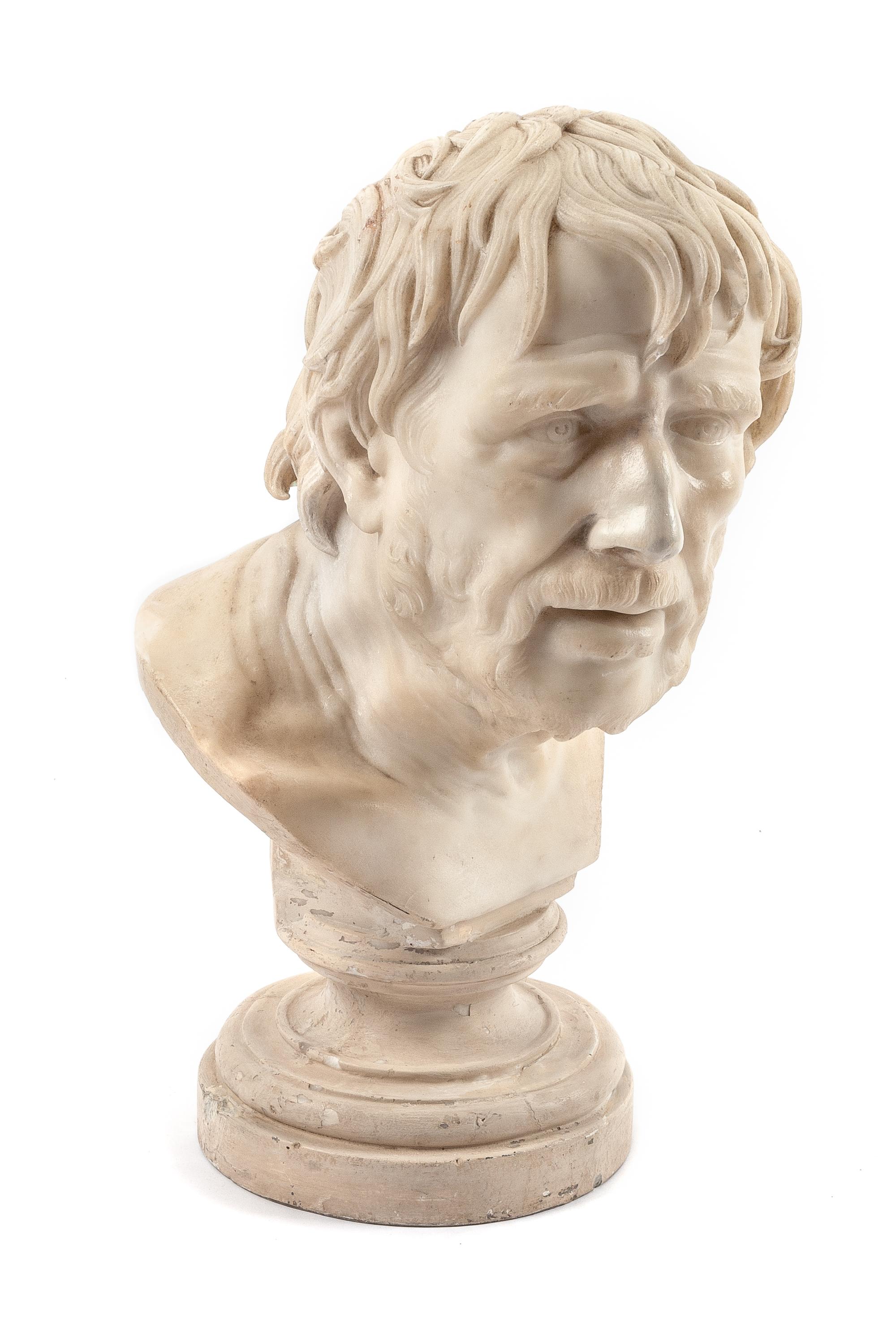 An Italian Carved Marble Bust Height 18 inches. — AFTER THE ANTIQUE, CRESCENZO, CIRCA 1868